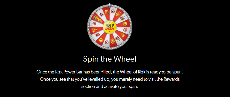 Wheel of Rizk Rewards