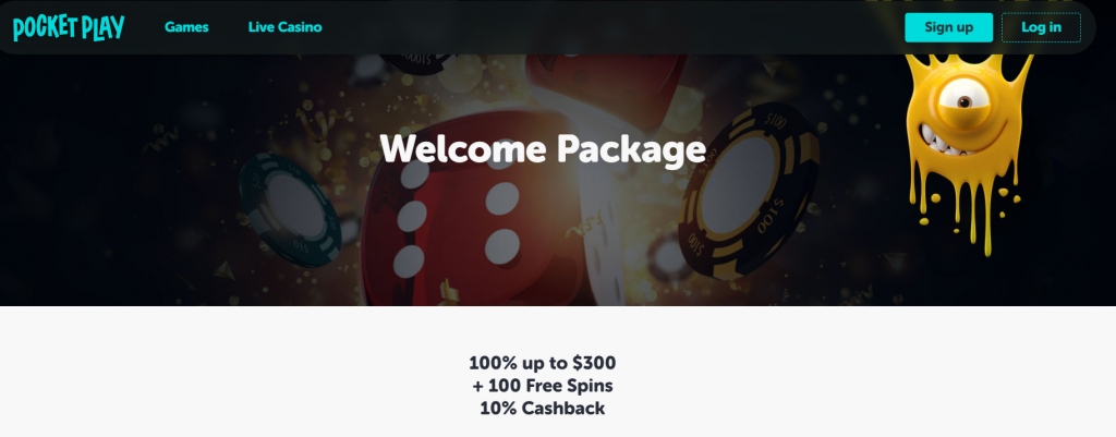 Pocket Play Casino Welcome Package 
