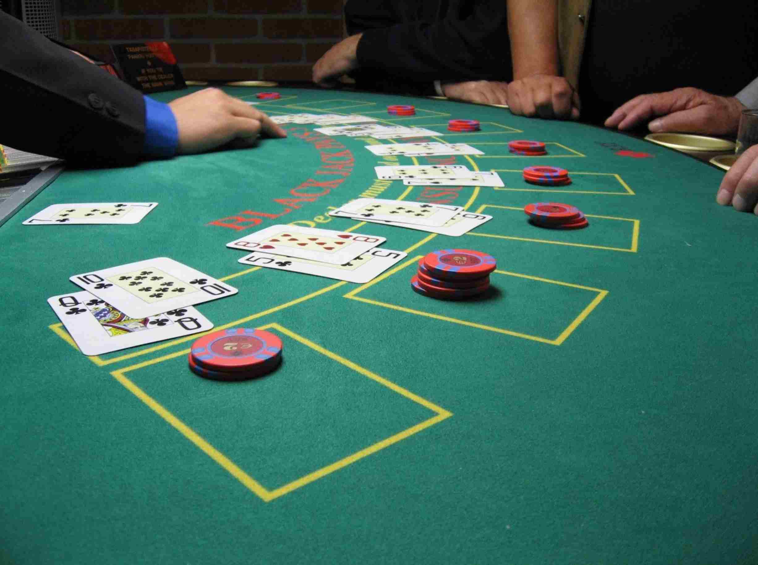 blackjack table