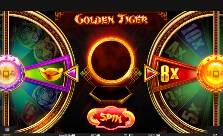 Golden Tiger Slot Bonus Wheels