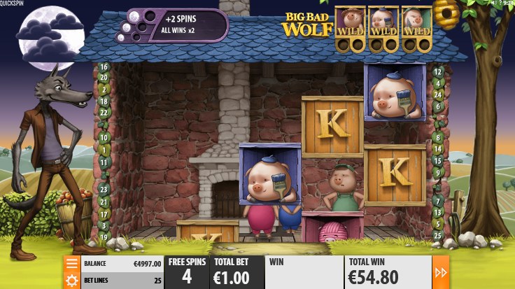 Big Bad Wolf Slot Free Spins with 2x Multiplier