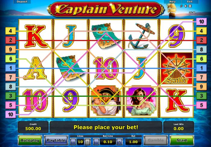 Captain Venture Slot Machine