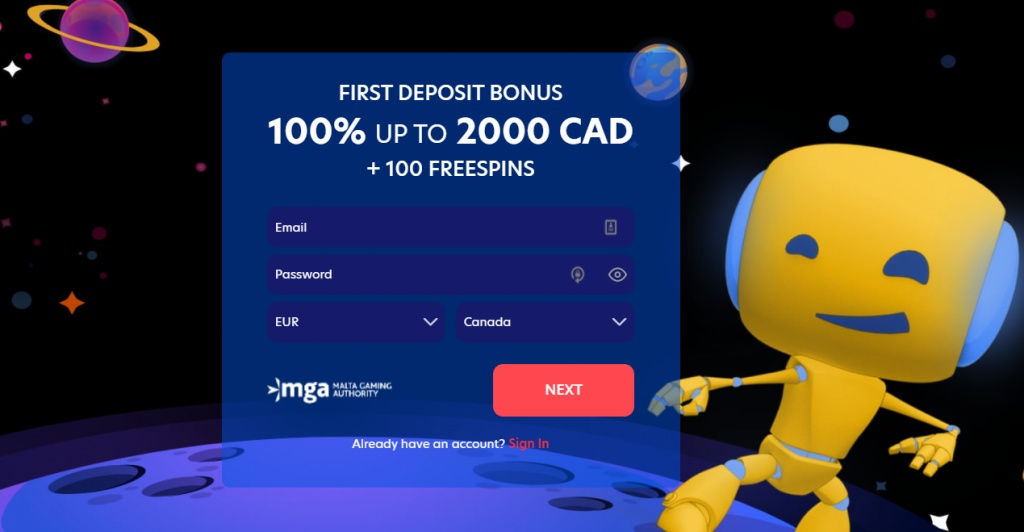 EvoSpin First Deposit Welcome Bonus