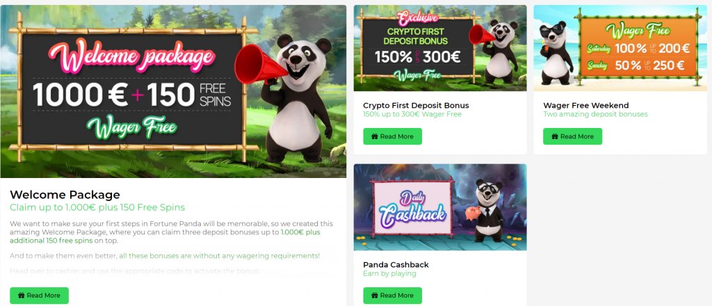 Fortune Panda Casino Promotions