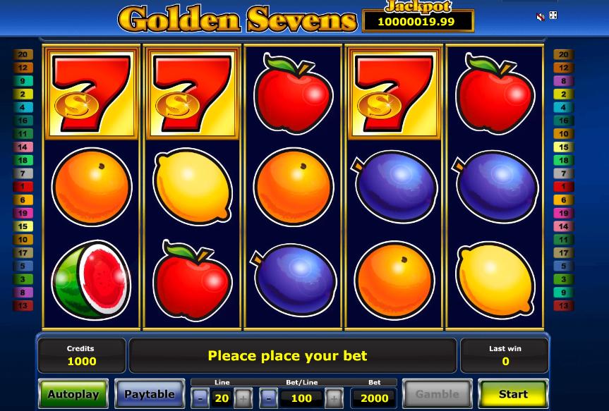 Golden Sevens Slot Lucky Fruits