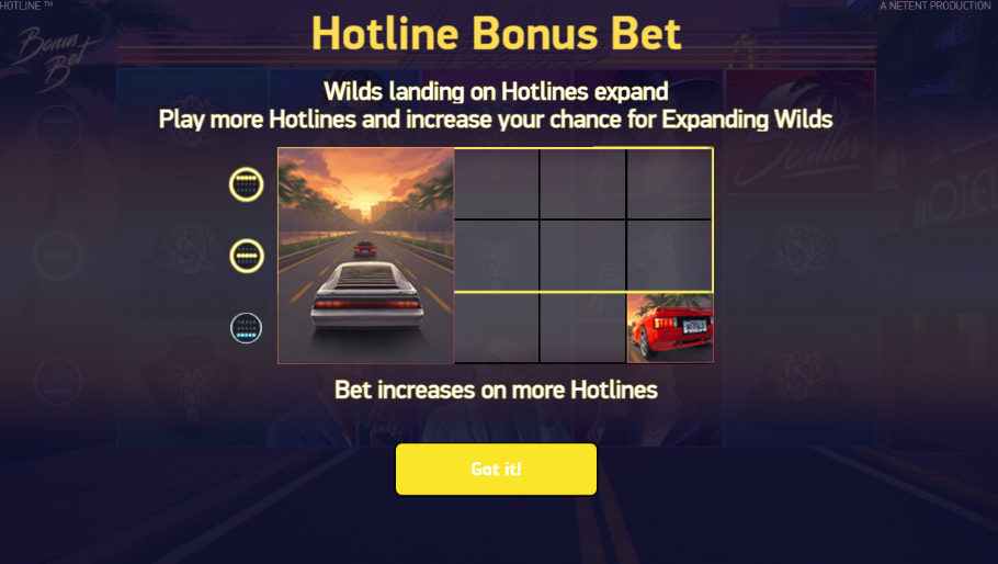 Hotline Bonus Bet Feature