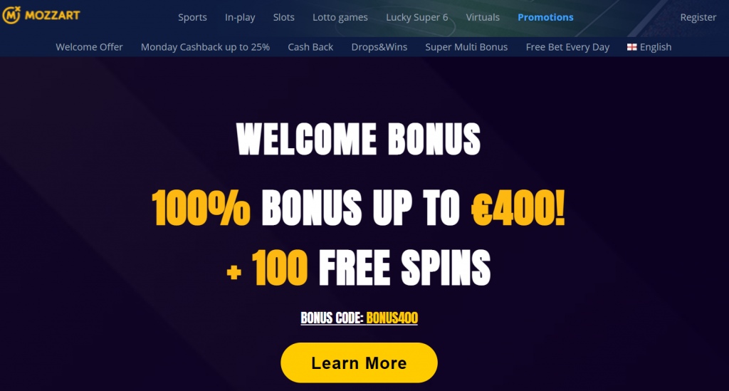 Mozzart Casino Welcome Bonus 