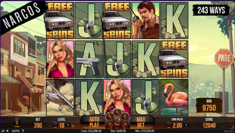 Narcos Free Spins Feature