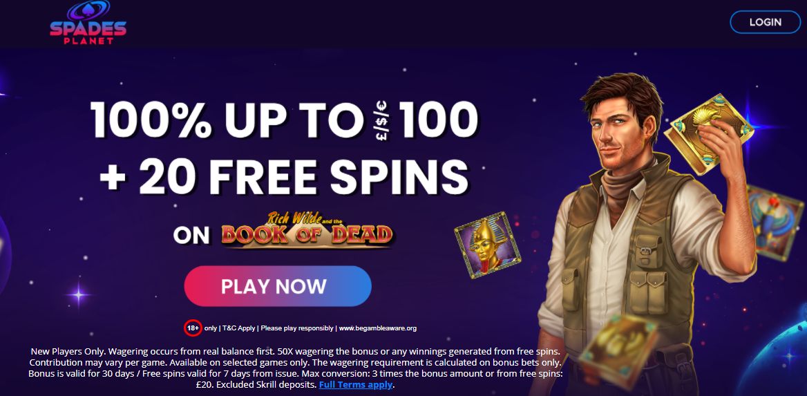 Spades Planet Casino Welcome Bonus