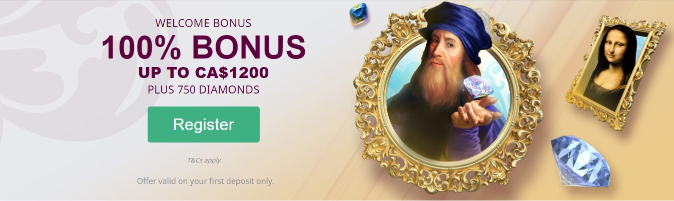 Da Vincis Casino First Deposit Bonus