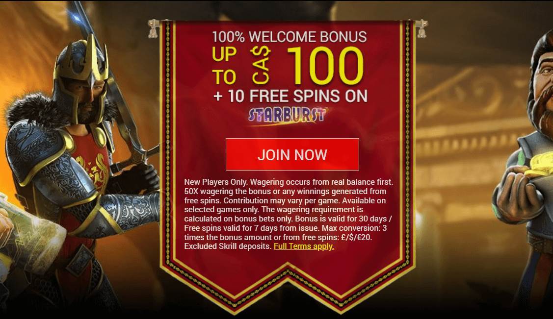 Conquer Casino Welcome Bonus