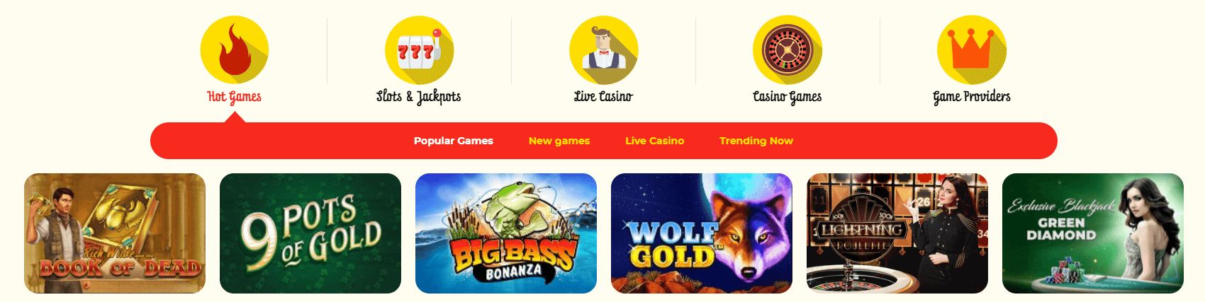 Kassu casino games