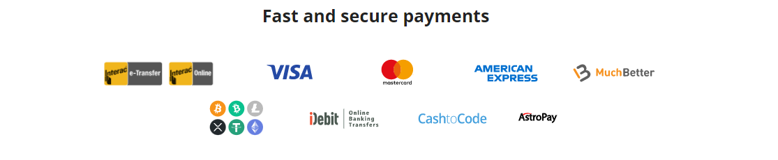 Casino Days Payment Methods