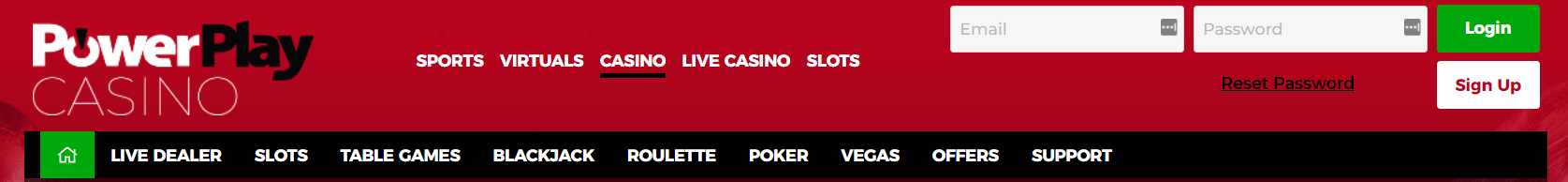 Join PowerPlay Casino and play games