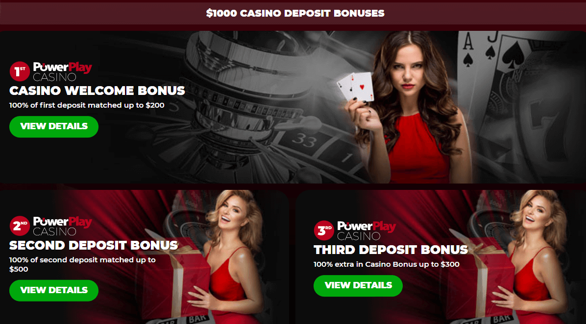 PowerPlay Casino Welcome Bonus Package