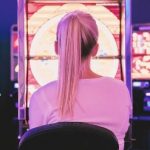 Woman Playing Slots