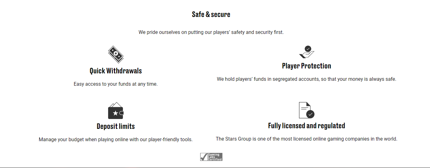 Safe and Secure Pokerstars Casino