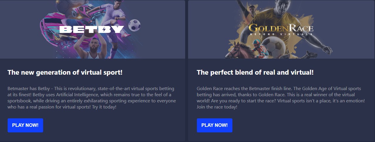 Virtual sports Betmaster Casino