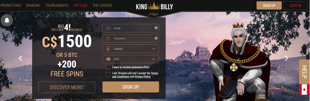 King Billy Welcome Package