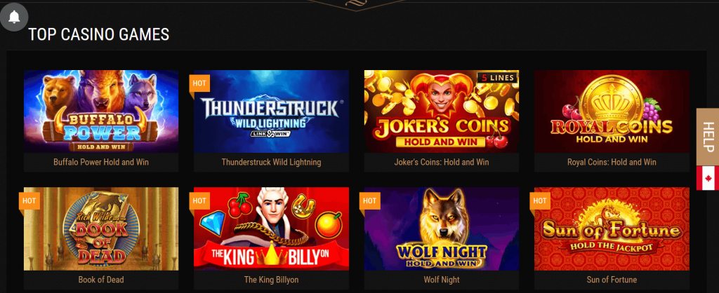 Top Casino Games - King Billy