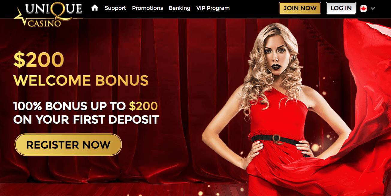 Unique Casino Welcome Bonus