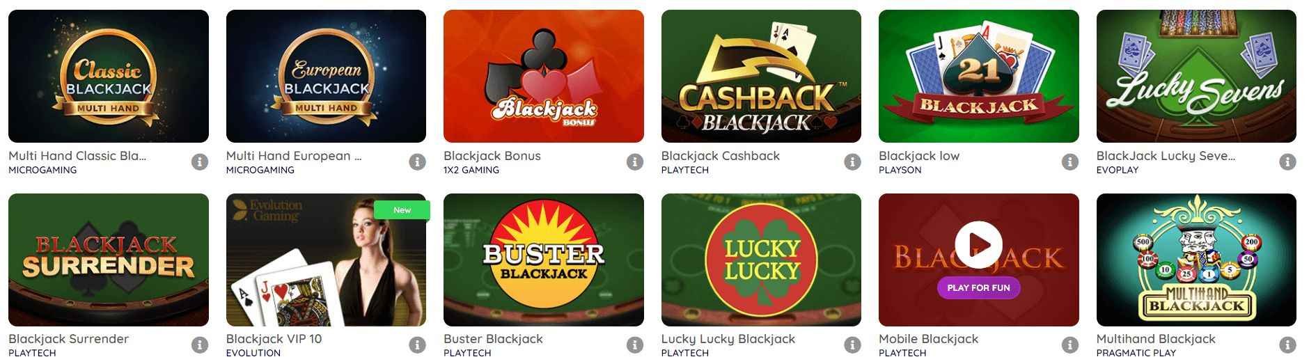 Play online blackjack in the best online blackjack casinos