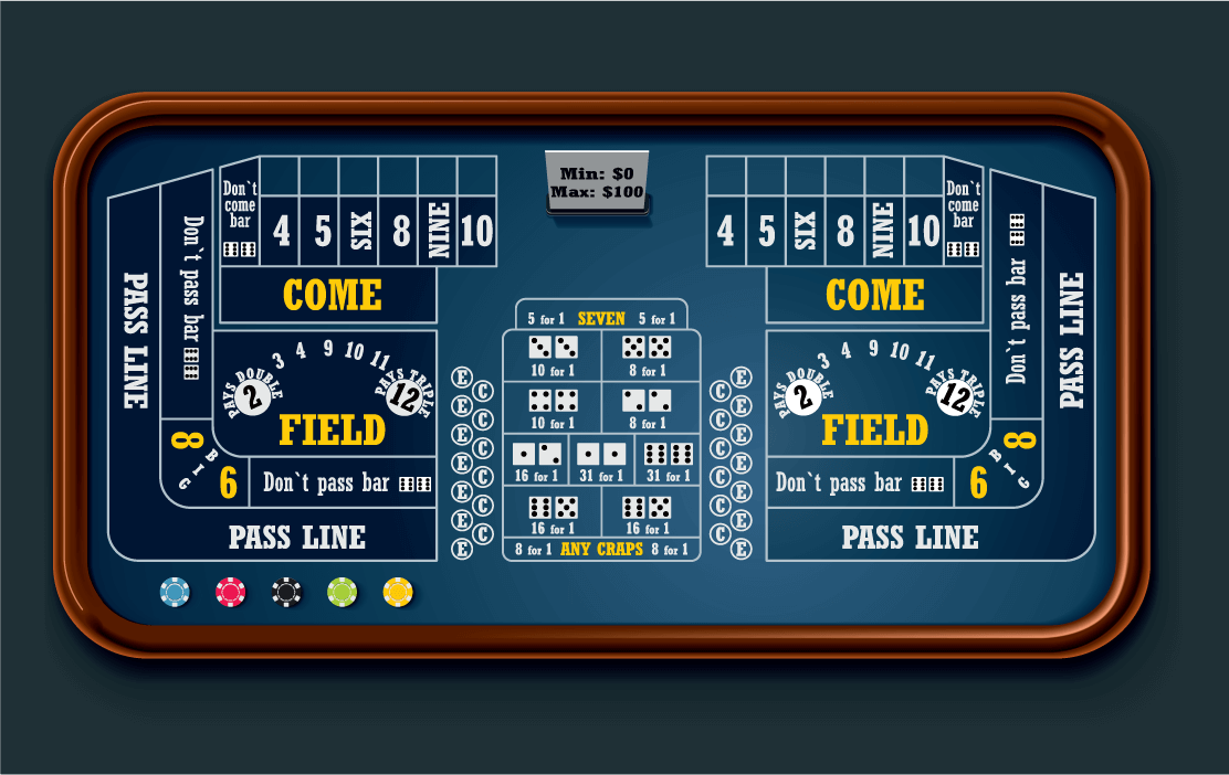 Craps Table Layout 