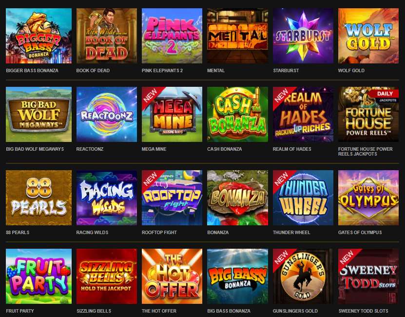 Variety of Video Slots to Play