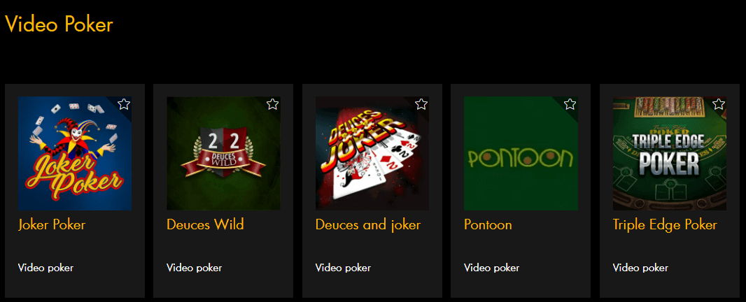 Casino Moons Video Poker