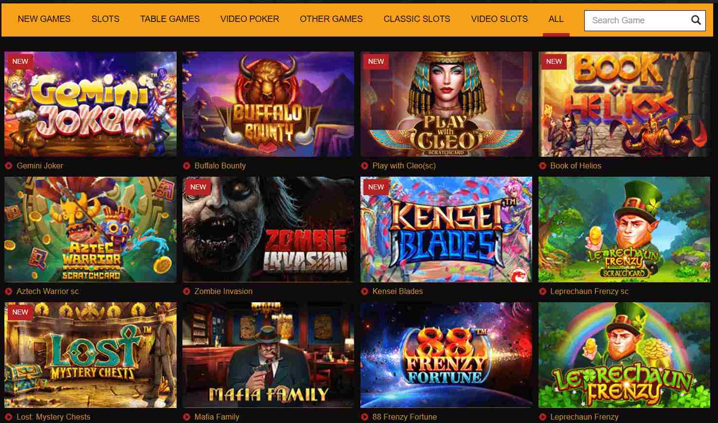 Slots7 Casino Games