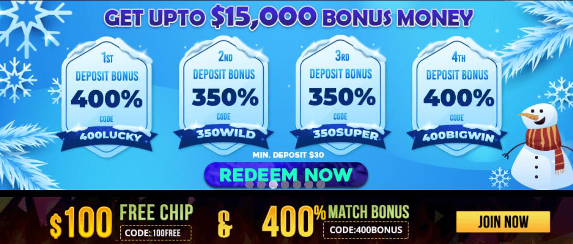 Silveredge Casino Welcome Bonus